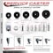 Service Caster 4 Inch Phenolic Wheel Swivel 58 Inch Threaded Stem Caster Set with Brake SCC SCC-TS20S414-PHS-PLB-58212-4 - alternate 2